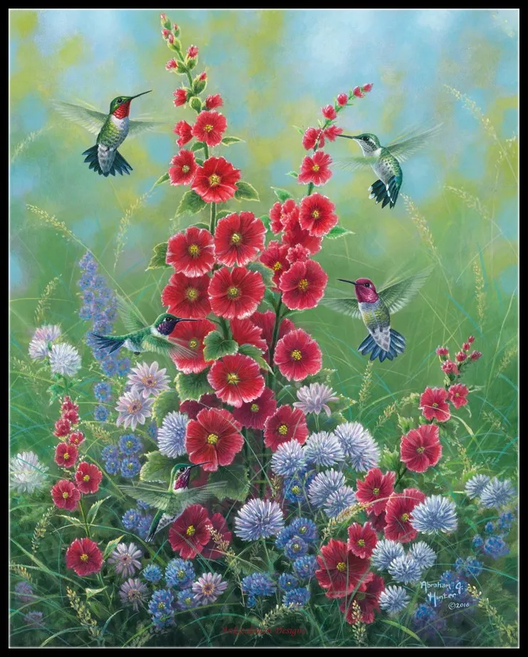 

Counted Cross Stitch Kits Needlework Embroidery - Crafts 14 ct Aida DMC Color DIY Arts Handmade Home Decor - Joys of Summer