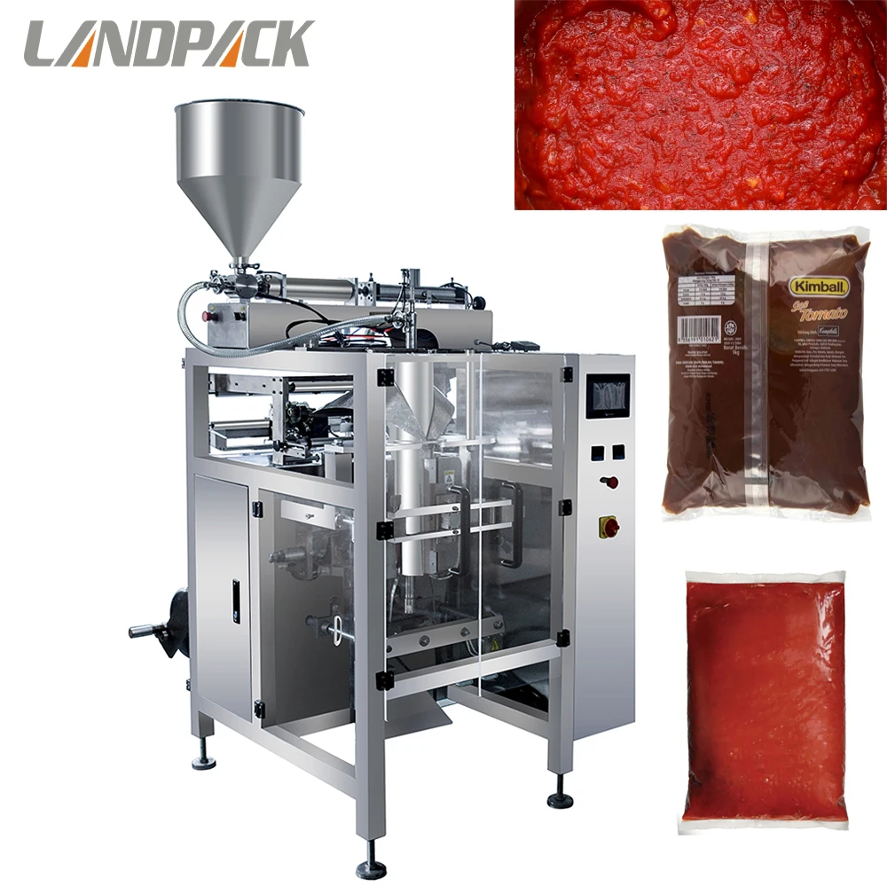 

High Quality Vertical Ketchup Sauce Packing Machine Paste Liquid Pneumatic Packaging Machine With Factory Price