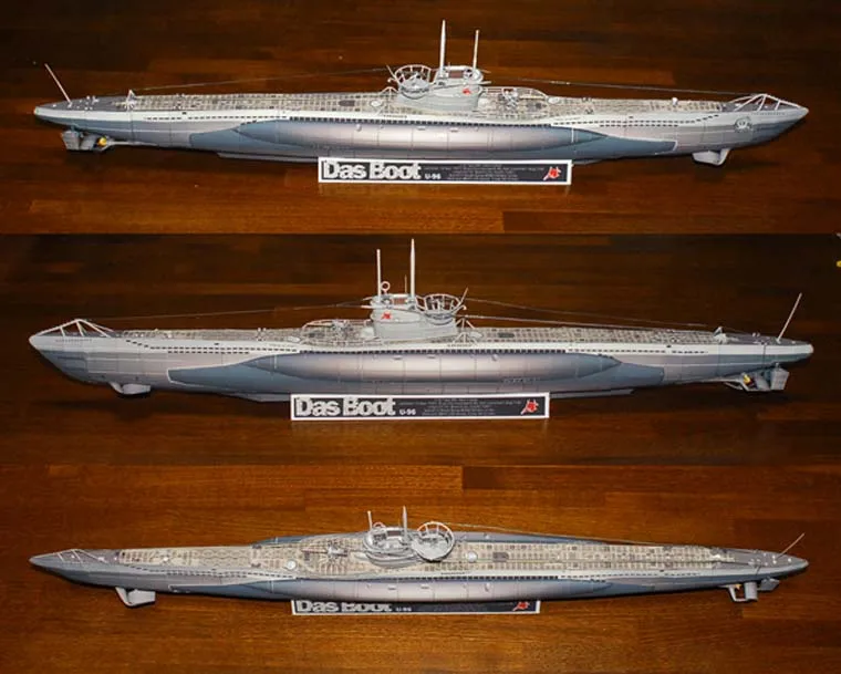 3D бумажная модель U Submarine мировая война II немецкая U96 для подводной лодки
