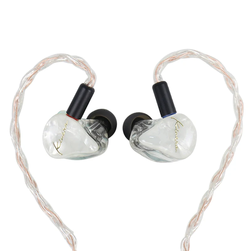 KINERA IDUN In Ear Earphone 2BA+1DD Hybrid Sport Earphone With Silver Copper Weave Cable 2