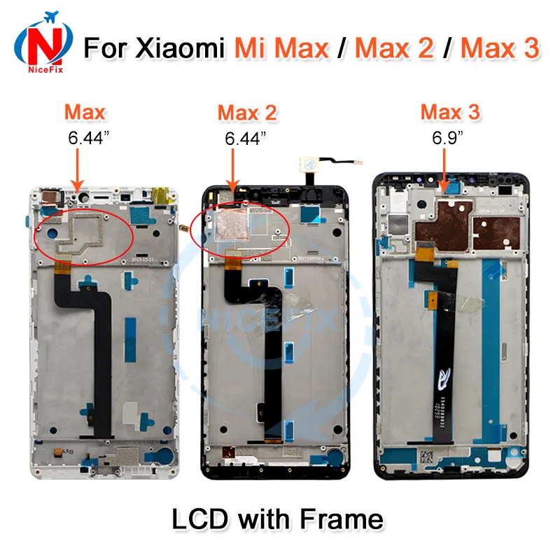 ЖК дисплей для Xiaomi Mi Max сенсорный экран с дигитайзером в сборе 2 Max2 3 сменный
