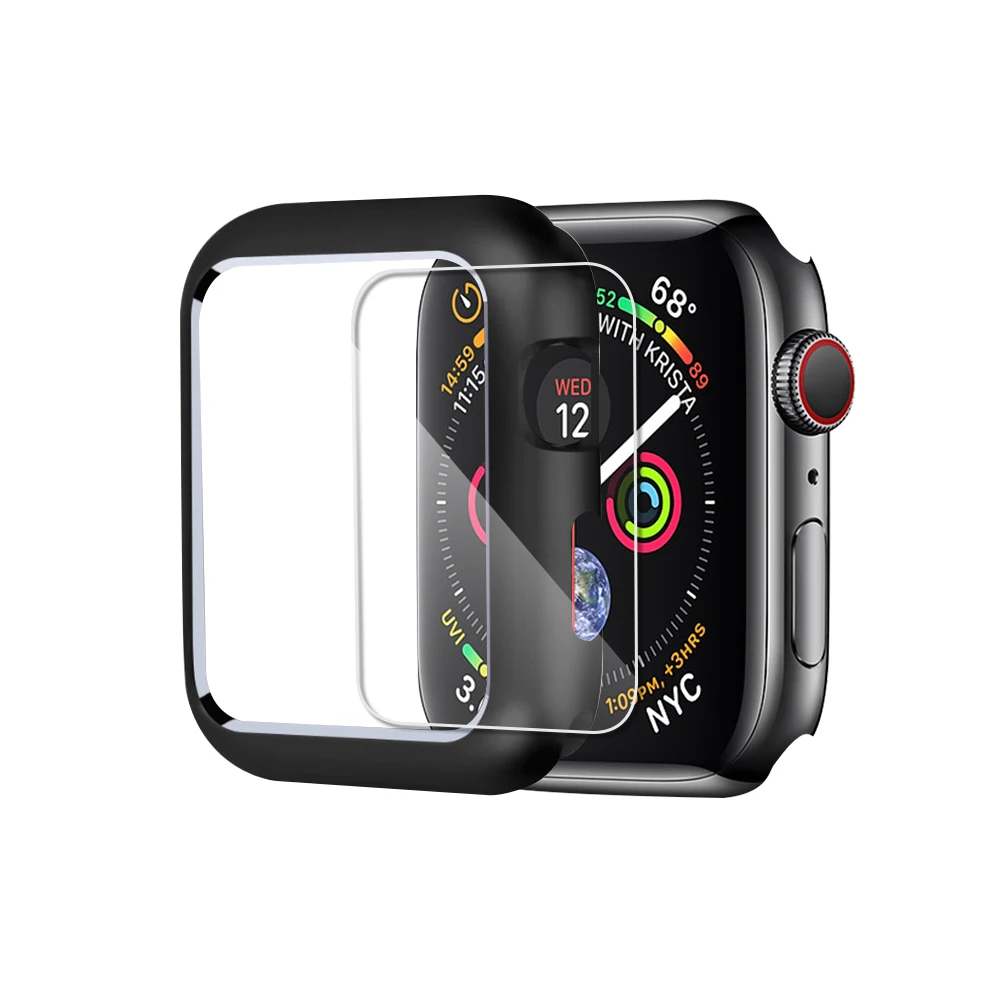 Магнитная Крышка для apple watch case apple watch 4 3 44 мм/42 мм iwatch band 40 мм/38 мм Защитная пленка для экрана