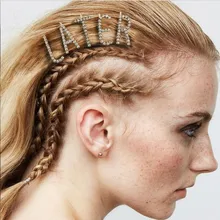 StoneFans Стразы буквы Бобби Булавки слова, буквы заколки для волос с кристаллами металлические заколки для волос блестящие аксессуары для волос