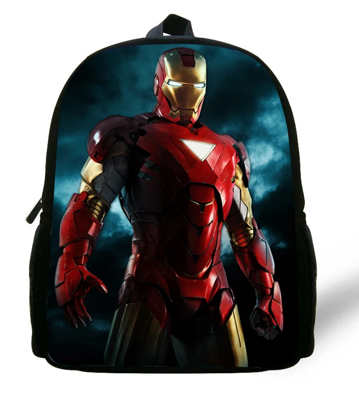 

12-inch New style Robot IronMan backpack Superman Bags Printing Boys Bags Kids School Backpack Age 1-6 Mochila Escolar Menino