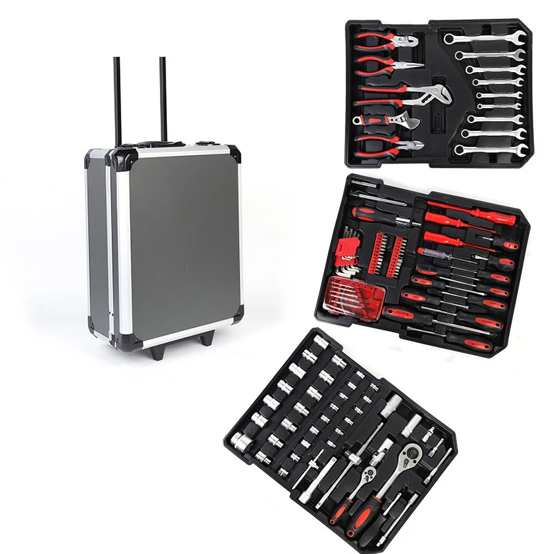 186pcs Tool Set Standard Metric Mechanics Kit with Trolley Case Box | Инструменты