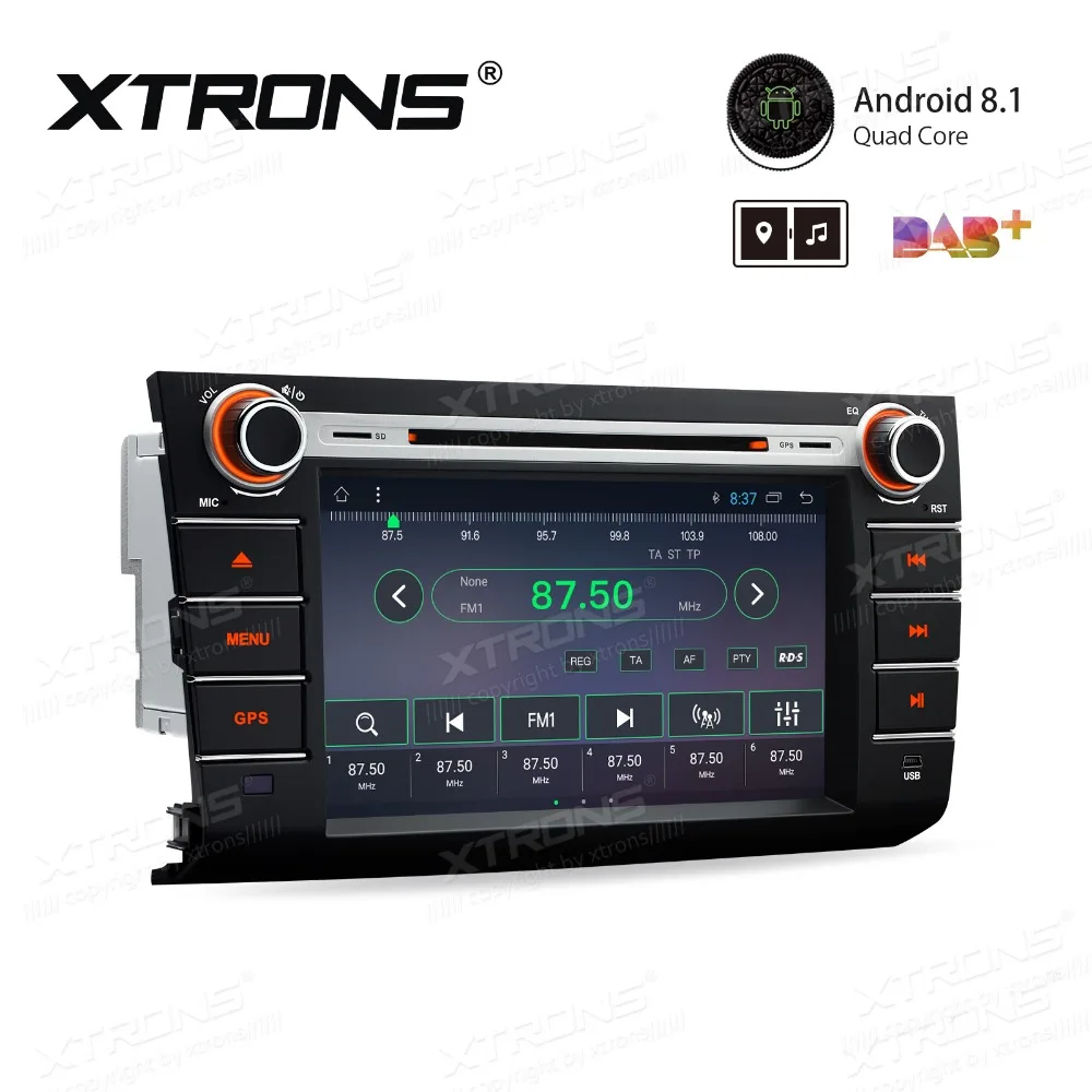 XTRONS " Android 8,1 dvd-плеер автомобиля радио стереосистемы RCA gps навигация для Suzuki Swift 2004 2005 2006 2007 Dzire 2008 2009 2010