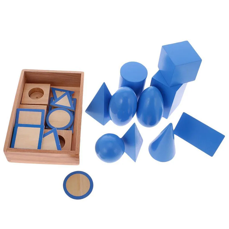 

Wooden Montessori Mathematics Material - Geometric Solids