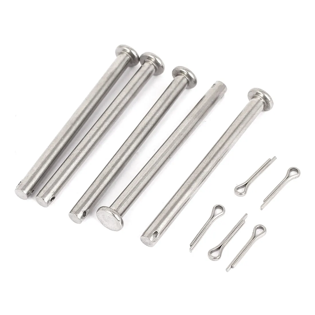 

UXCELL M5x60mm Flat Head 304 Stainless Steel Round Clevis Pins Fastener 5Pcs 10\ 12\ 8