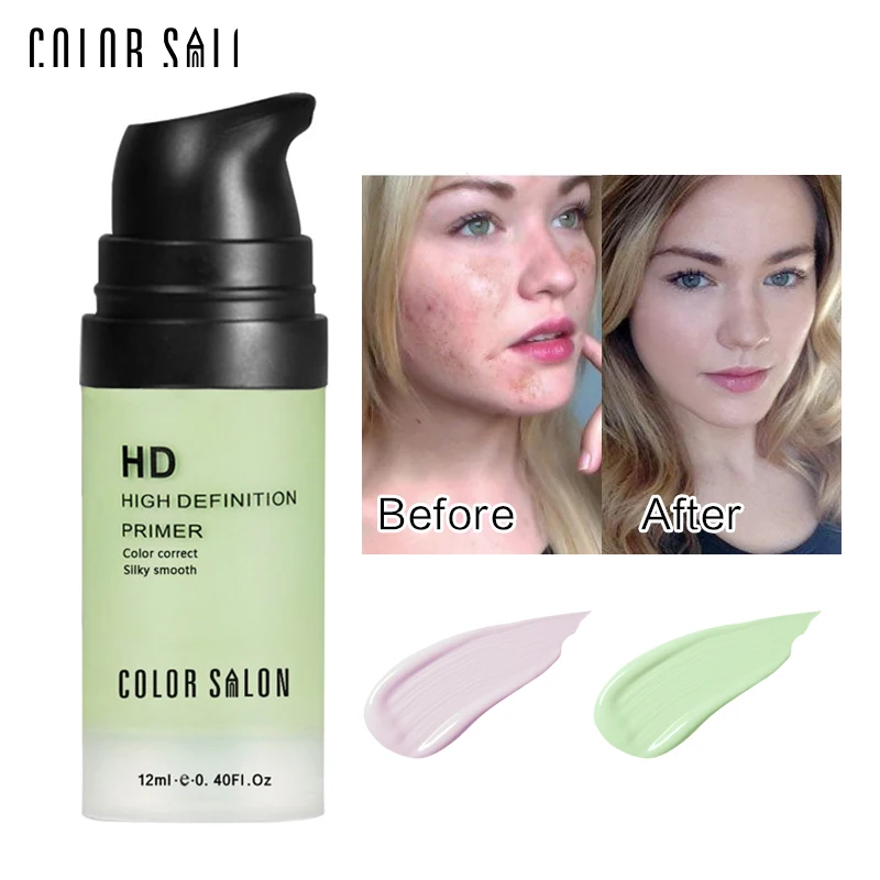 

Color Salon Face Color Corrector Cream Base Primer Makeup Facial Liquid Concealer Make Up Professional Natural Brand Cosmetic