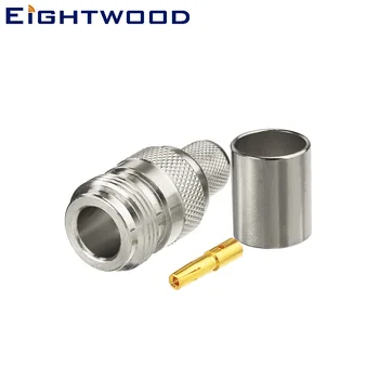 

Eightwood N Jack Female Socket RF Coaxial Connector Crimp LMR 400 Cable Adapter for WLAN Antenna Satellite system