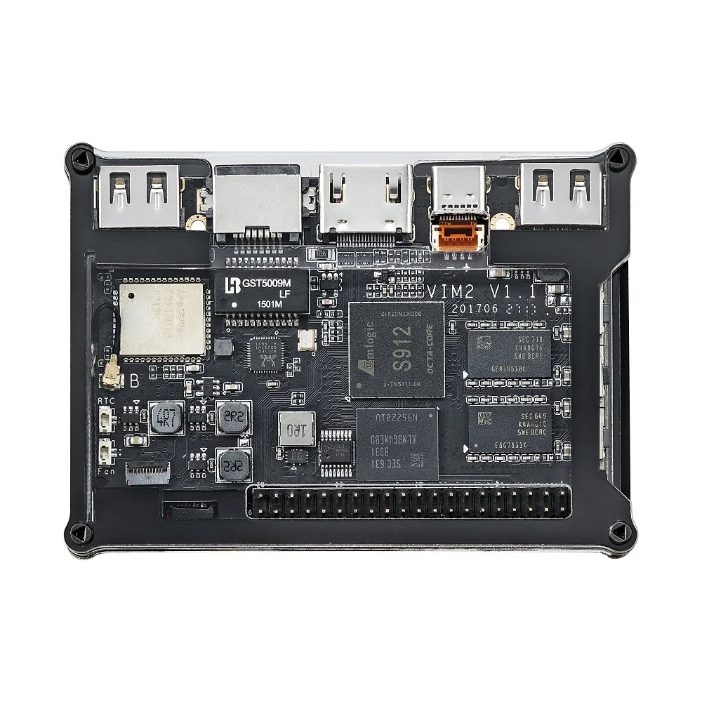 Khadas VIM2 Basic Powerful Single Board Computer Octa Core with MIMOx2 WiFi AP6356S WOL Amlogic S912 DIY Box