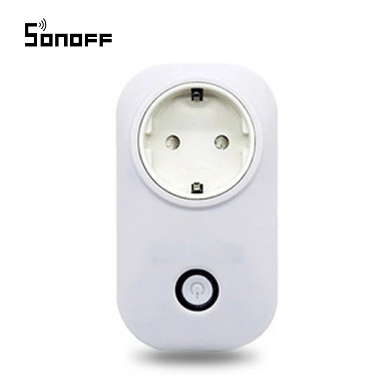 Беспроводная умная розетка Sonoff S20 с Wi Fi домашняя стандарт ЕС США Великобритании