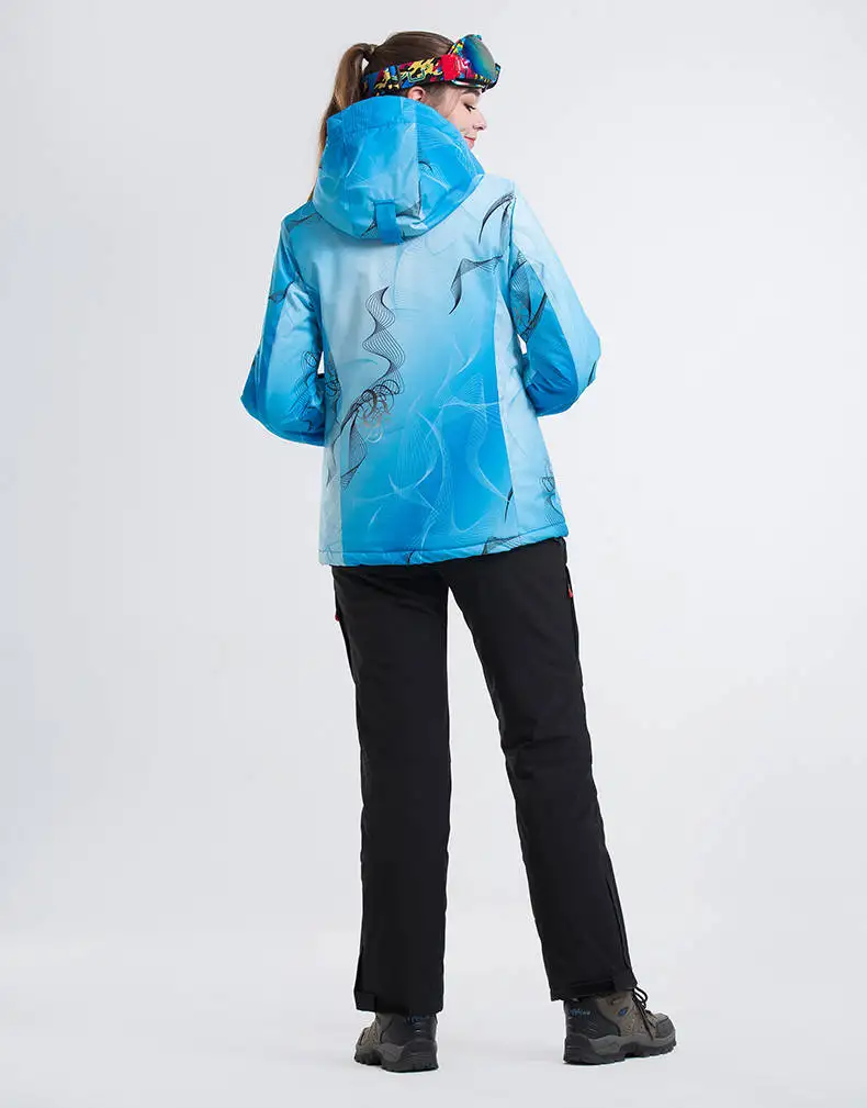 Женский лыжный костюм сноуборд куртка брюки ветрозащитный водостойкий зимняя одежда брюк уличная спортивная женская супер теплый костюм