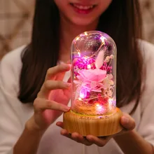 Креативный Bluetooth стерео Ночной светильник с зарядкой красивые розовые синие цветы Санта светодиодный настольный светильник домашний декор подарки на день рождения