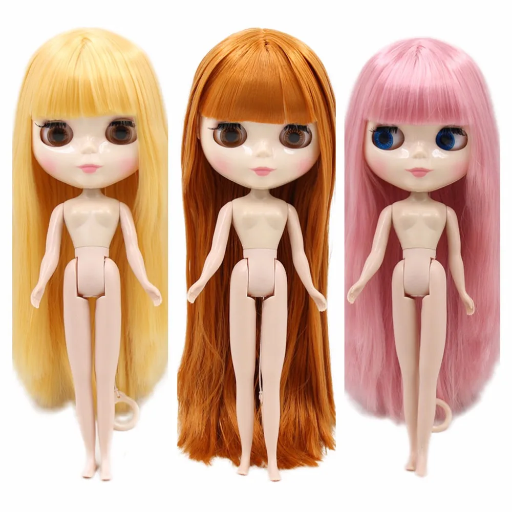 

ICY Nude Factory Blyth doll Pink hair,Golden hair,Brown hair white skin normal body Neo BJD 30CM