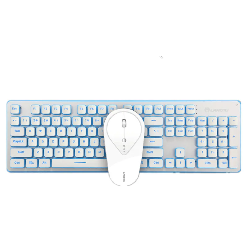 

Mute Version Keyboard Mouse Wireless Computer Keyboard Rechargeable PC Gaming Wireless Keyboard and Mouse Mice Free Shipping
