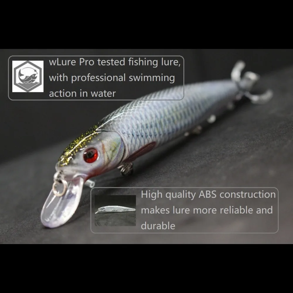 WLure 14 см 24 г Минноу система передачи веса Длинные литья реалистичные высококачественные Крючки для рыбалки Джеркбейт рыболовные приманки HM774