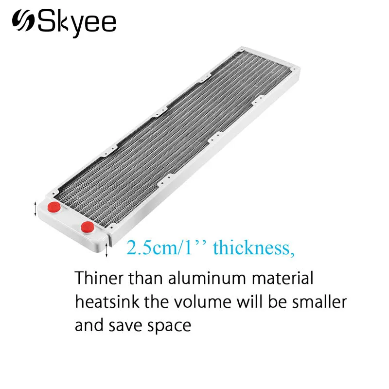 

480mm Water Cooling Cooler 13 Tubes Copper Radiator with Screws Heat Sink Exchanger CPU Heat Sink For Laptop Desktop Computer