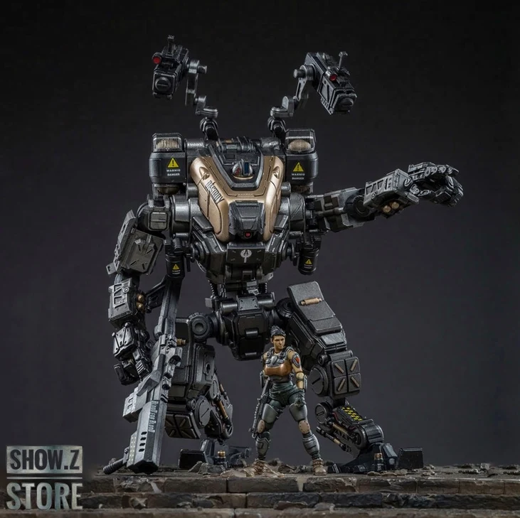 

[Show.Z Store] JoyToy Source Acid Rain 1/25 God of War 86 Medium-Sized Mecha Figure Set Silver Black Version Action Figure