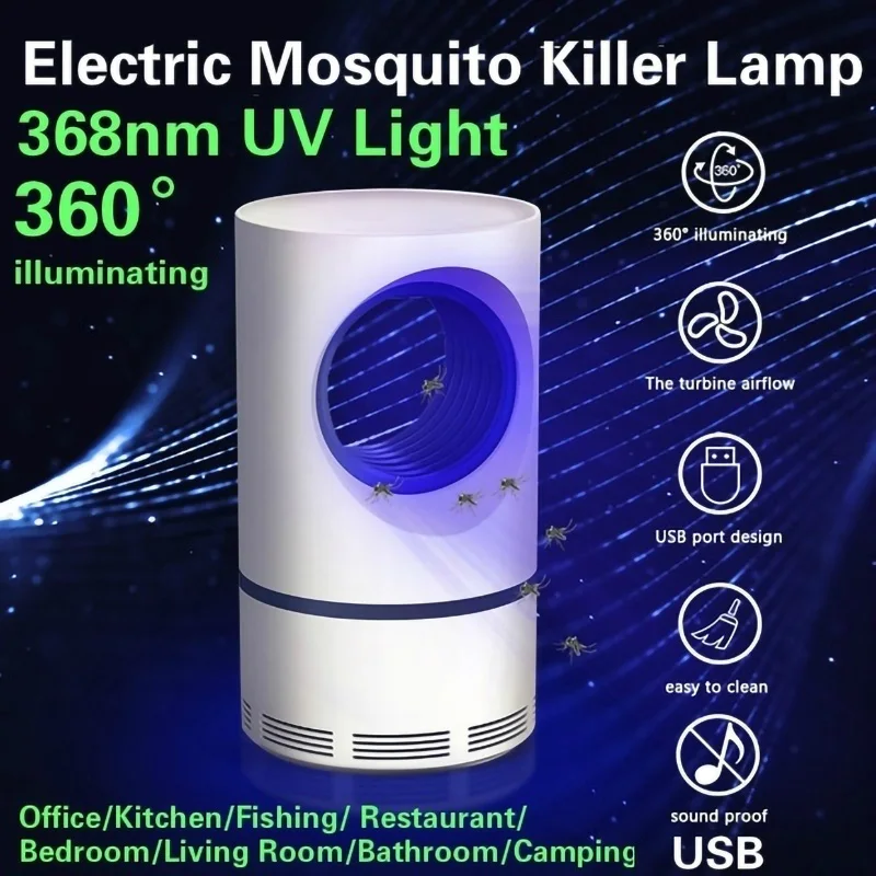 Электрический комаров убийца светодиодный лампы Ловушка для насекомых свет анти средство от насекомых, комаров уничтожитель контроль за паразитами отпугиватель насекомых
