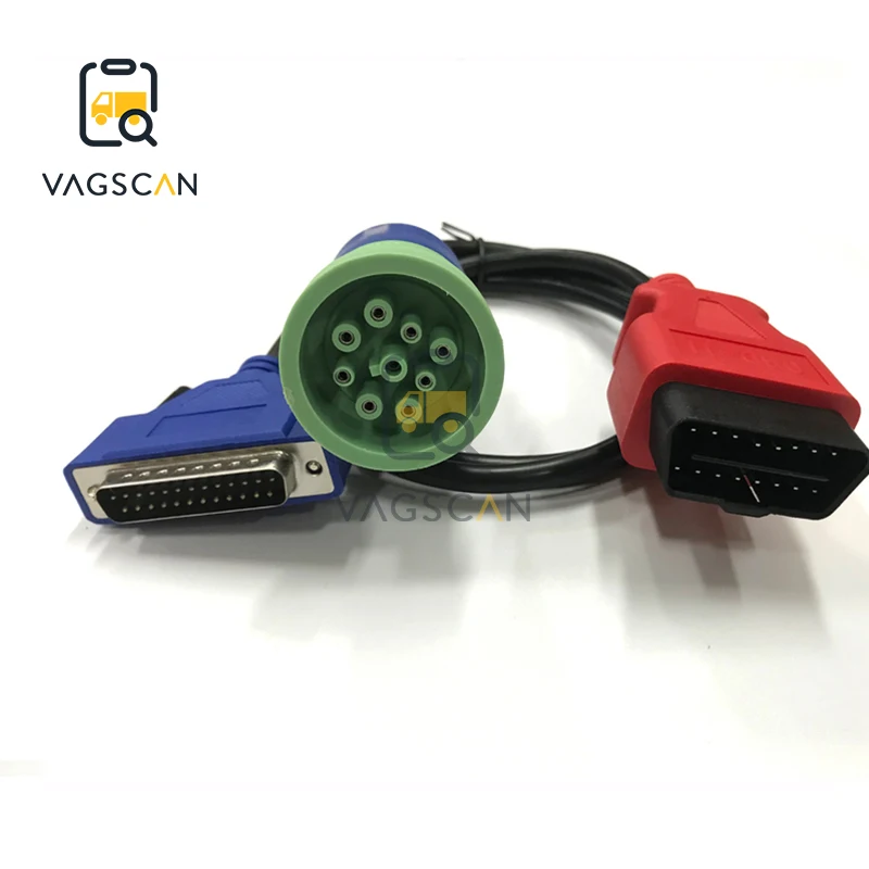 10 шт./лот OBDII кабель 9 Pin J1708 J1939 J1962 Авто дизельный DG-DPA5-9OBDII-CABLE