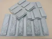 18pcs Plastic Molds for Concrete Plaster Super Best Price Wall Stone Cement Tiles"old Brick" Decorative wall molds new design