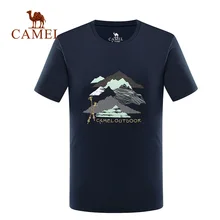 CAMEL мужская и женская уличная быстросохнущая футболка с коротким рукавом летняя дышащая мягкая Спортивная повседневная рубашка для бега и пешего туризма топы с круглым вырезом