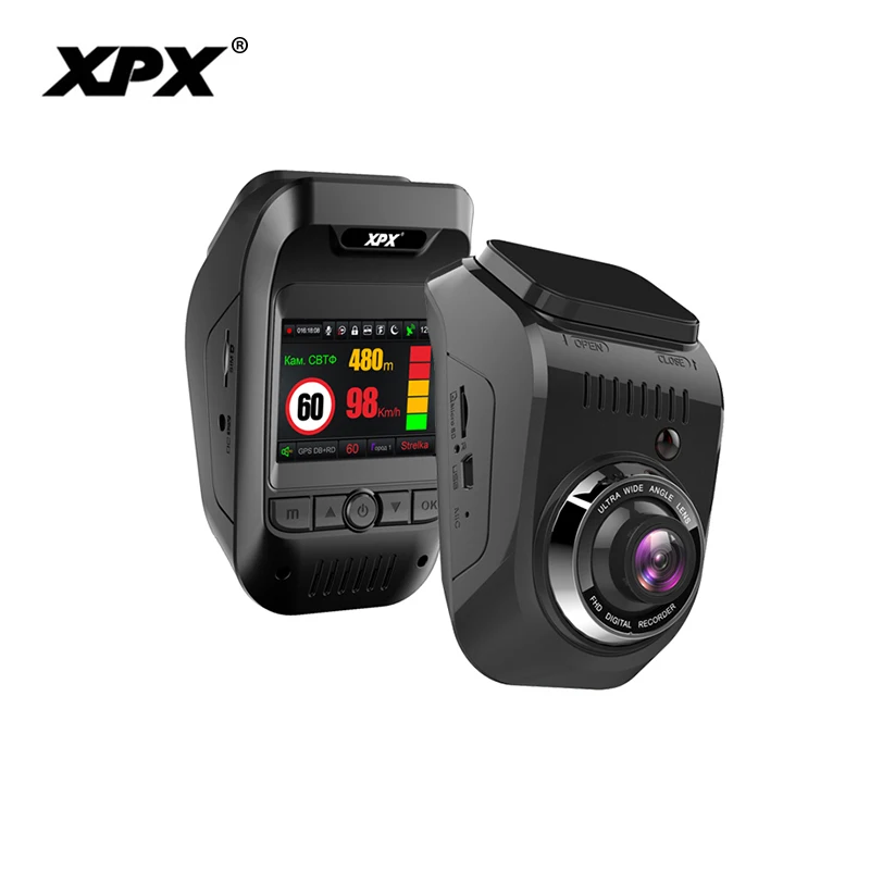 Dash cam XPX G585-STR Car dvr 3 in 1 GPS Radar Dvr Car DVR Camera car Full HD 1080P G-srnsor Monitor Camera car record Dashcam