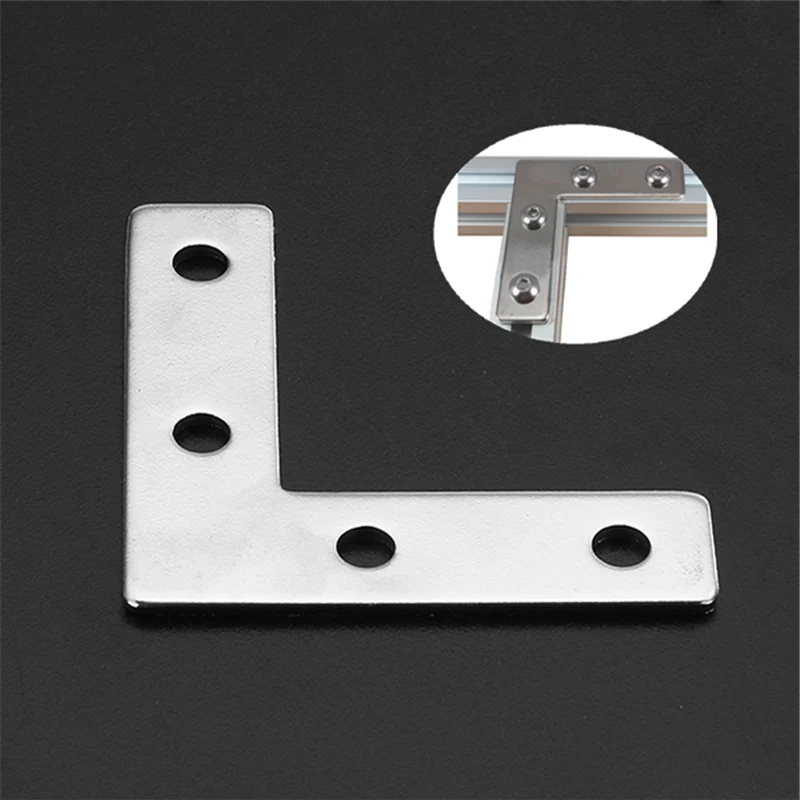 

4 hole 90 Degree 2020L L Shape Connector Corner Connector Joint Bracket for 2020 Aluminum Profile