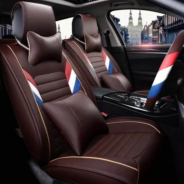 ( Front + Rear ) Leather car seat covers cushion For BMW 1 Series 118i 120i 125i 128i BMW 2 ...