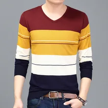 Весной молодежный Мужской свитер Свитер с воротником V SLIM повседневная мужской одежды