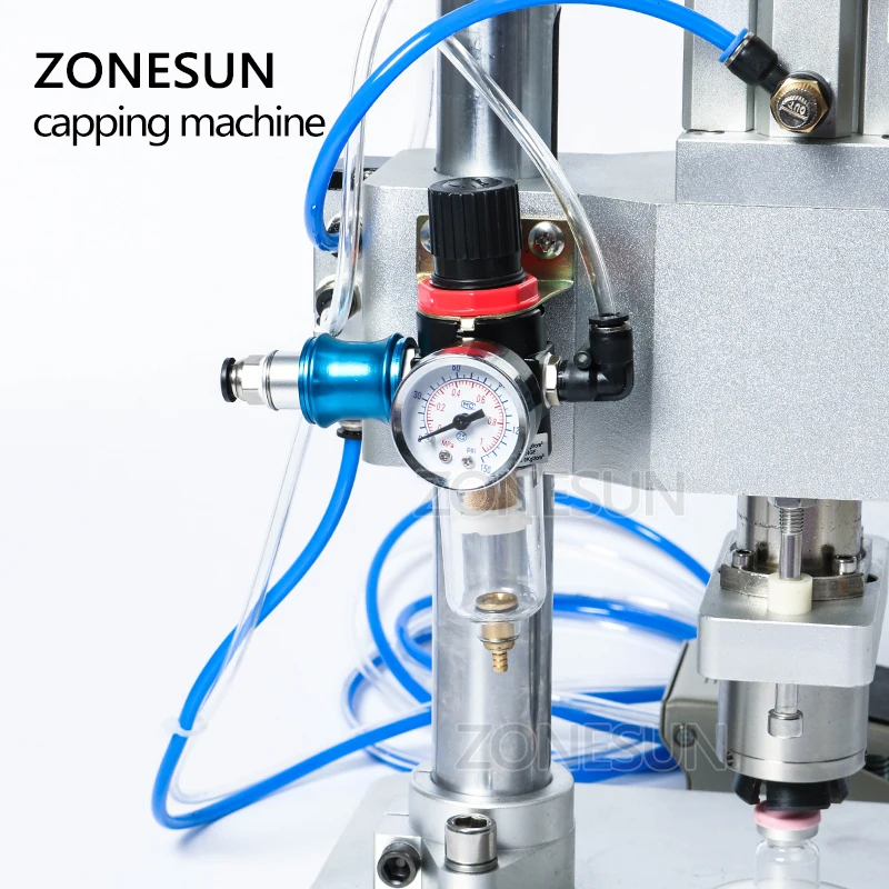 ZONESUN пневматическая машина для укупорки флаконов 20 мм раствор пероральной