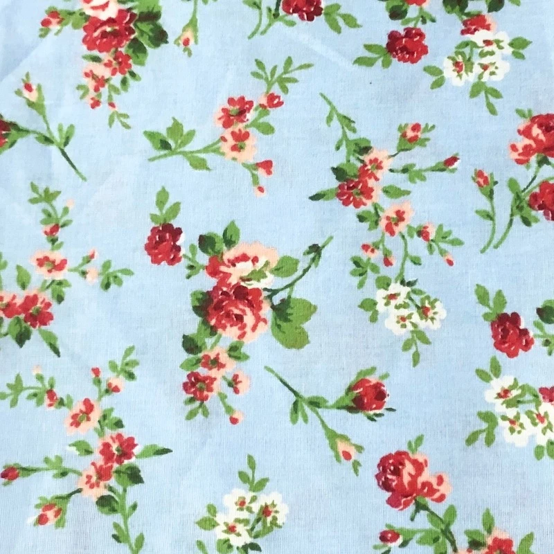 Wm 142gsm Soarse Calico Bed Linen Fabric Flower Print Continuous Cut 220cm Bedding Sheets Printed Twill Cotton Fabric For Sewing Fabric Aliexpress