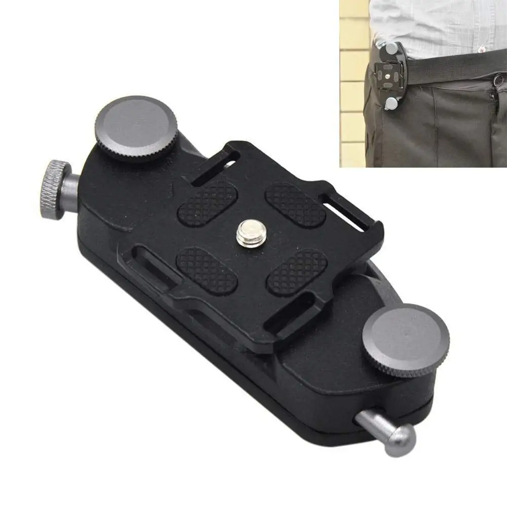 

Waist Belt Buckle Holster Shoulder Strap Fast Loading Button Hanger Clip Metal Photography Quick Release Mount For DSLR Camera