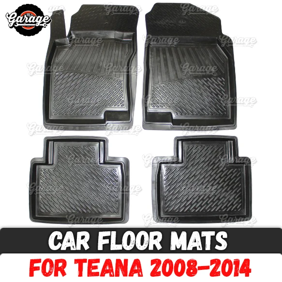 

Car floor mats for case for Nissan Teana 2008-2014 rubber 1 set / 4 pcs or 2 pcs accessories protect of carpet decoration