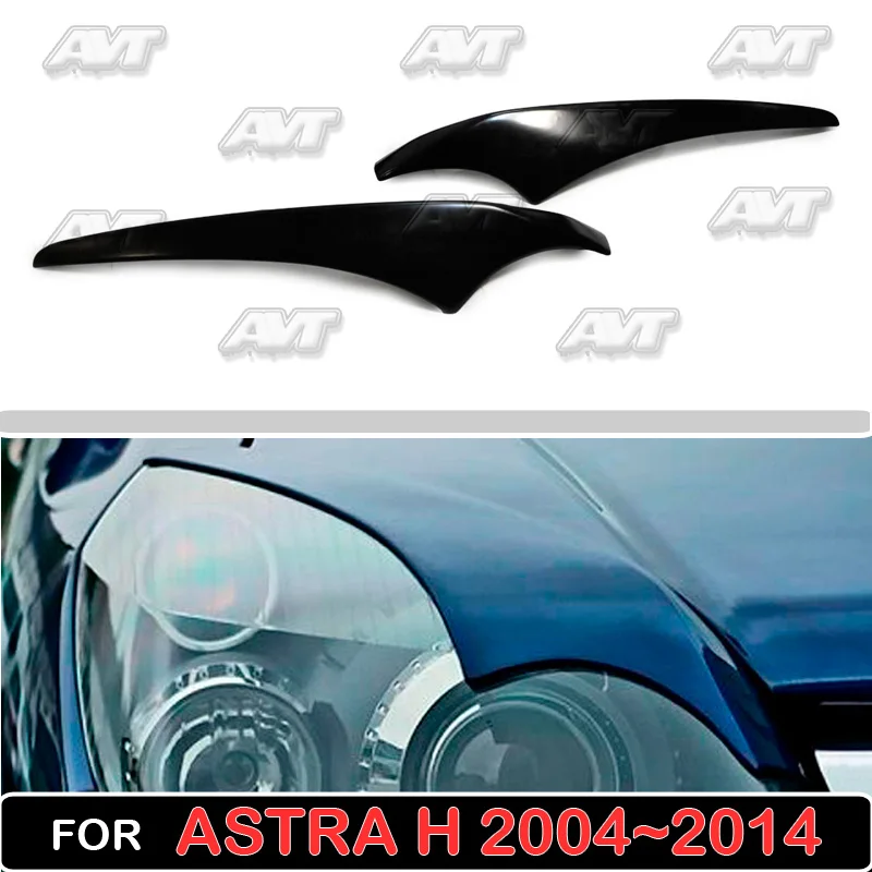 

Cilia eyebrows on the headlights for Opel Astra H 2004-2017 car styling plastic ABS car accessories car covers tuning decoration