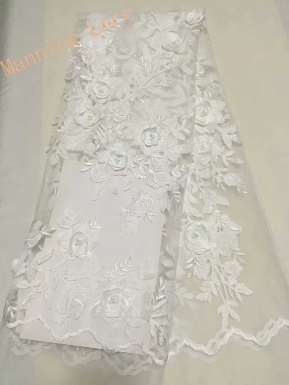 

7 colors white/Pink/sky blue/wine red/dark blue extravagant Swiss lace embroidery 3D applique and Pearl laser embroidery lace