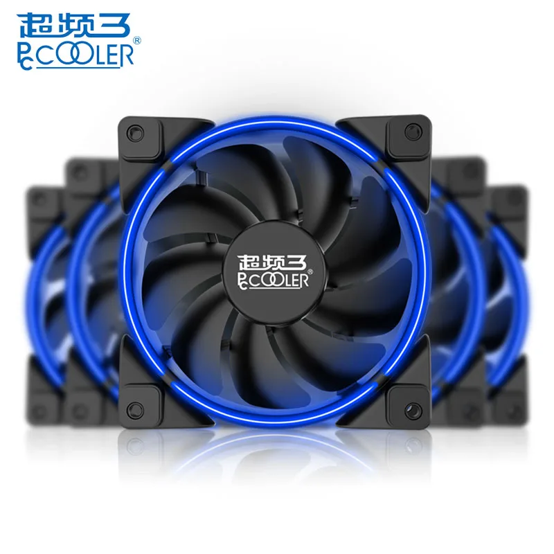 Кулер PCCOOLER 12 см Air CPU кулер вентиляторы 4 тепловых трубки светодиодный вентилятор