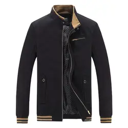 Новинка 2018 года демисезонный повседневная мужская куртка пальто мода мыть хлопок для мужчин's курточка бомбер куртки мужской пальто для