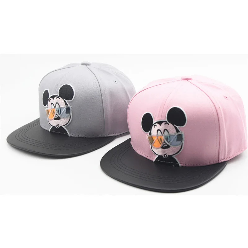 Cartoon Print Children Hat Cute Little Mouse Baseball Caps For Kids Boys Girls Handsome Str-Dance Hip Hop Cap Comfortable Caps