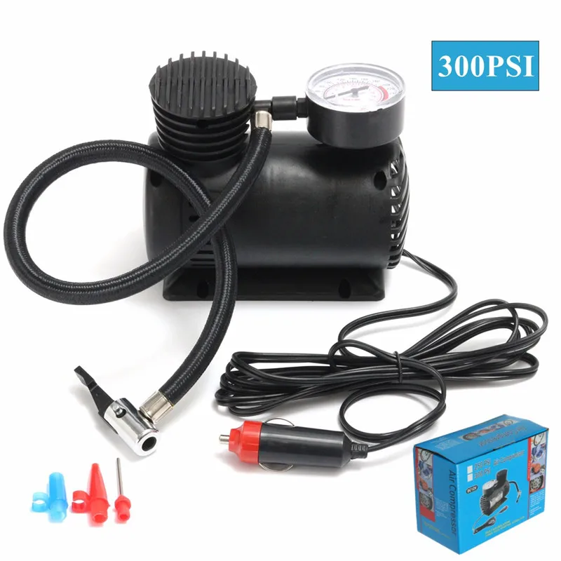 12V портативный мини воздушный компрессор 300 PSI авто электрический шинный инфлятор