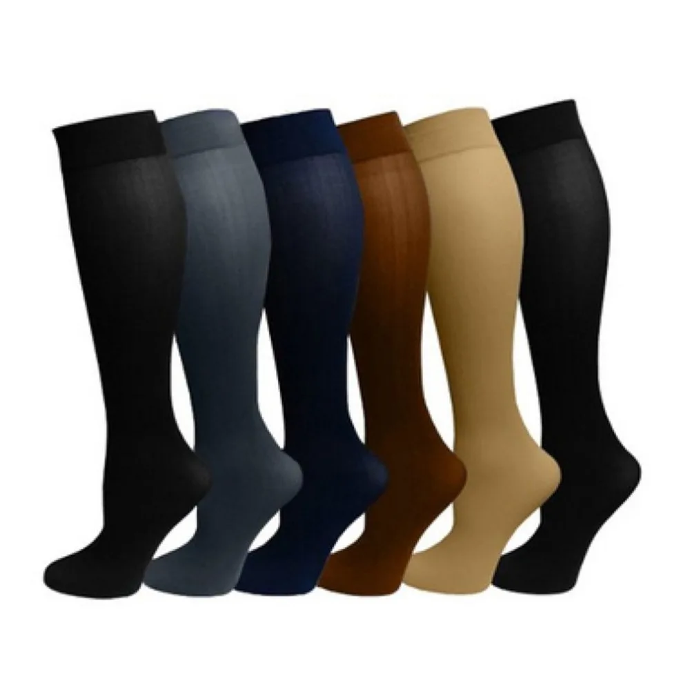 1 Pair Men Women Pro Compression Socks Breathable Travel Activities Leg