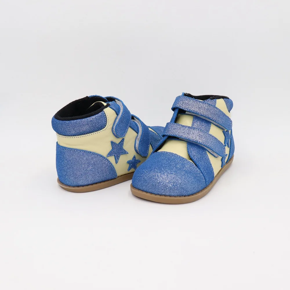 Tipsietoes новая зимняя детская обувь Босиком Кожаные Ботинки Martin Star детские зимние обувь для девочек мальчиков резиновые модные кроссовки Bota