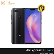 Global Version, Xiaomi Mi 8 Lite 4 GB + 64 GB, Black Blue, google Play and Castilian installed, Camera 24.0MP, Screen 6,26