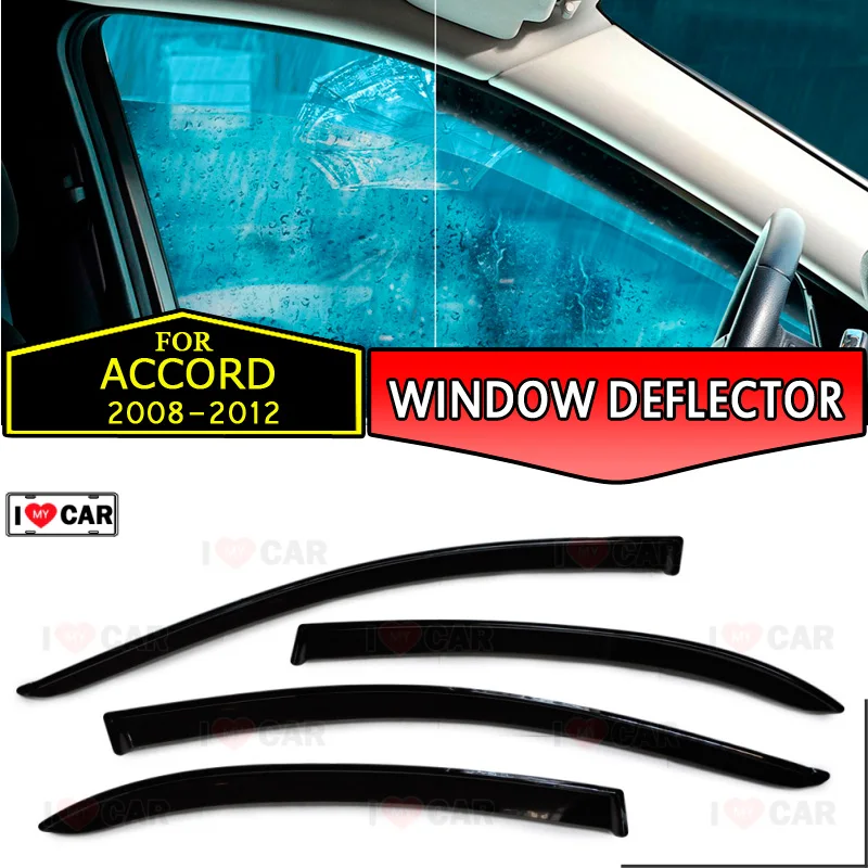 

Window deflector for Honda Accord 2008-2012 car window deflector wind guard vent sun rain visor cover car styling decor