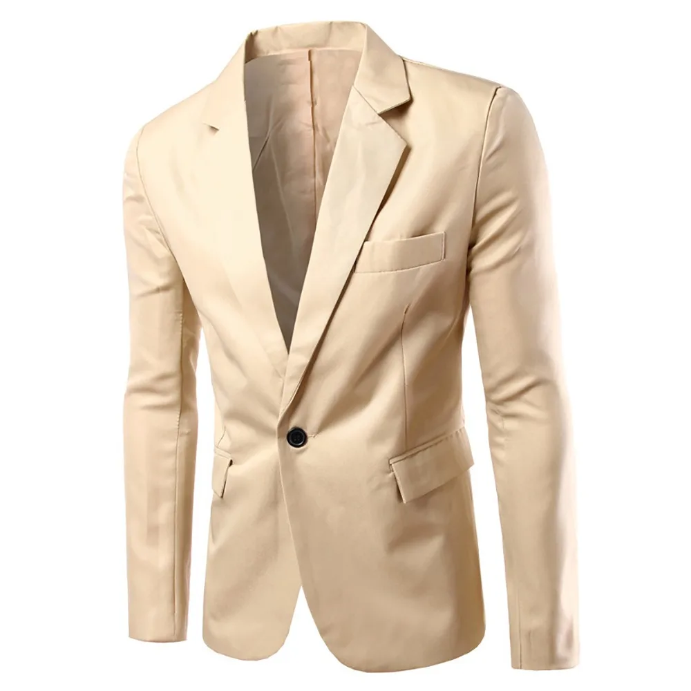 YUNCLOS EU Size 2019 Autumn New Men's Suit Blazer Single Buttons Solid Color Suit Jackets Casual Men Business Slim Fit Blazer YUNCLOS EU Size 2019 Autumn New Men's Suit Blazer Single Buttons Solid Color Suit Jackets Casual Men Business Slim Fit Blazer