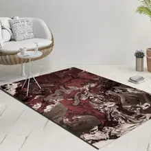 Else Nordec черно-белый ikat скандинавский геометрический 3d принт Противоскользящий килим моющийся декоративный килим Площадь Ковер богемный ковер