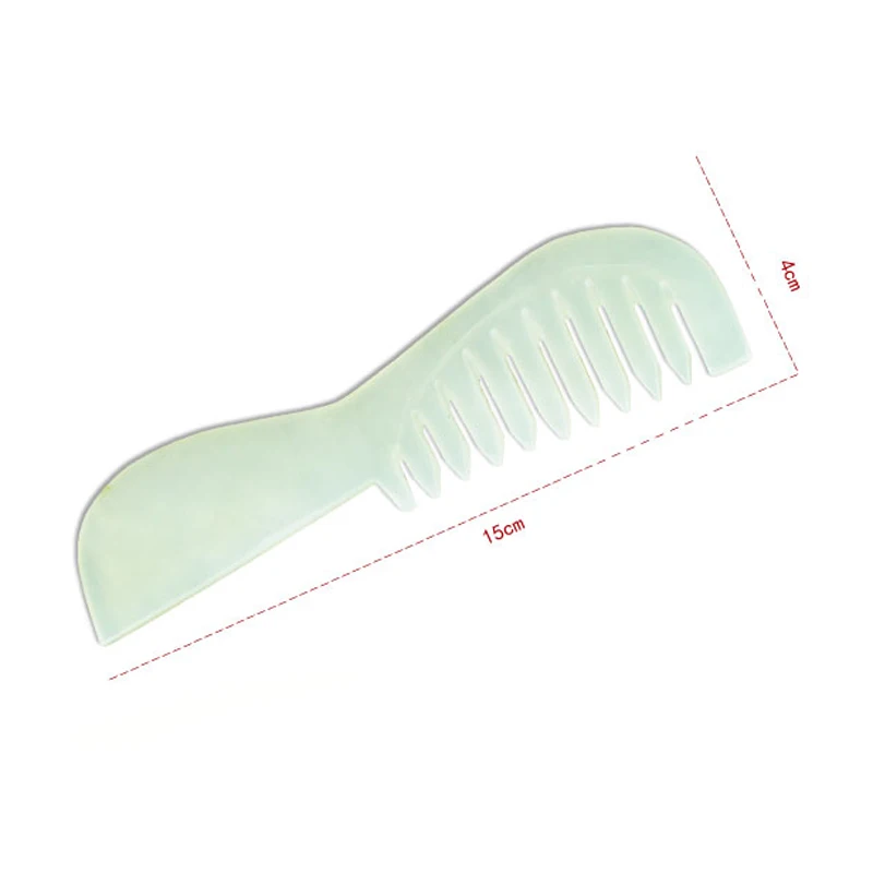Jade Stone Massager Comb With Handle Spa Acupuncture Therapy Trigger Point Treatment For Skin Slimming Beauty Health Head Jade Stone Massager Comb With Handle Spa Acupuncture Therapy Trigger Point Treatment For Skin Slimming Beauty Health Head