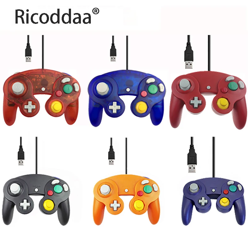 

For Gamecube Controller USB Wired Handheld Joystick For Nintend For NGC GC Controle For MAC Computer PC Gamepad Mando Accessory