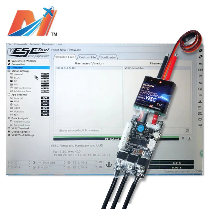 

Maytech sensored SuperESC based on VESC 50a for skateboard vedder's vesc (Promotion)